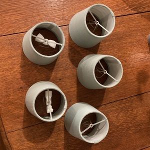 NWT 5 blue chandelier shades